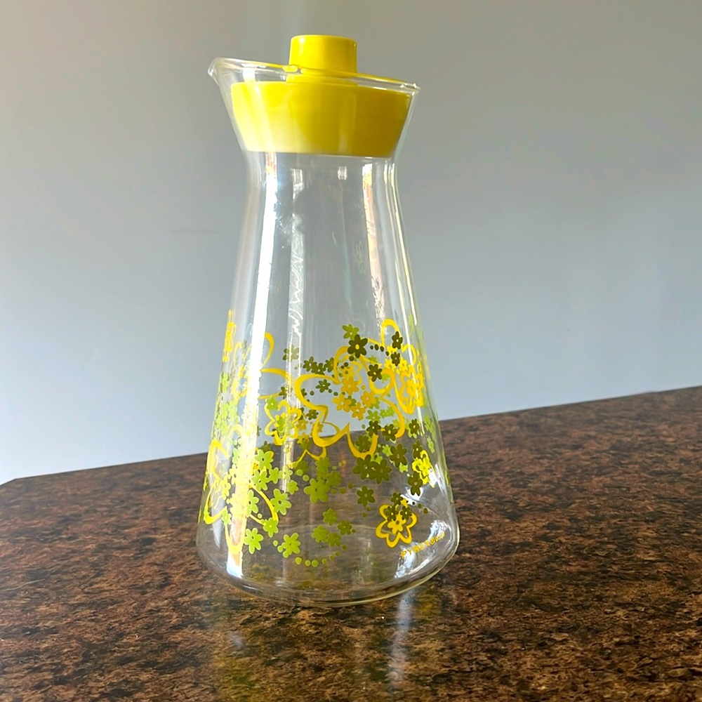 Vintage Pyrex Spring Blossom Carafe